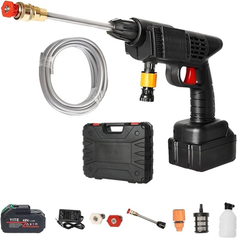 Pistolet A Eau Lavage De Voiture
Portable(Haute Pression)-Avec Deux Batteries