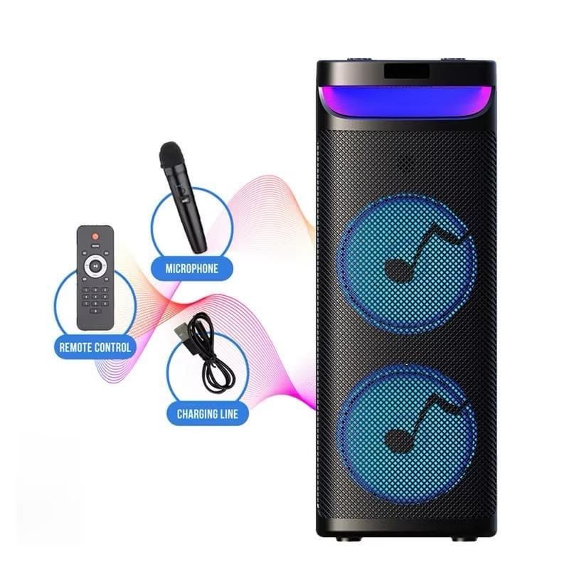 Haut-parleur Bluetooth sans fil 
coloré pour home cinéma karaoké, caisson de basses, RVB, extérieur, haute qualité