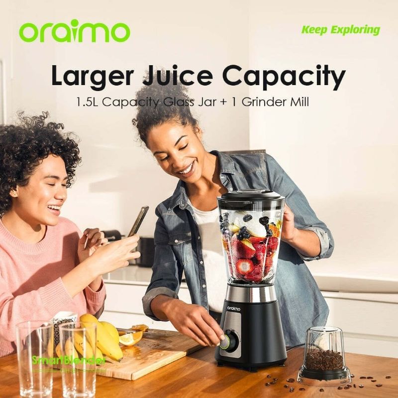 Oraimo Mixeur Smart
Capacité 2 Vitesses Contrôle Blender 1.5L