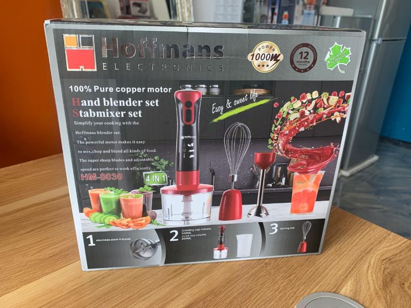 Mixeur plongeant puissant Hoffmans 
3 en 1 1000 W 
Mélangeurs