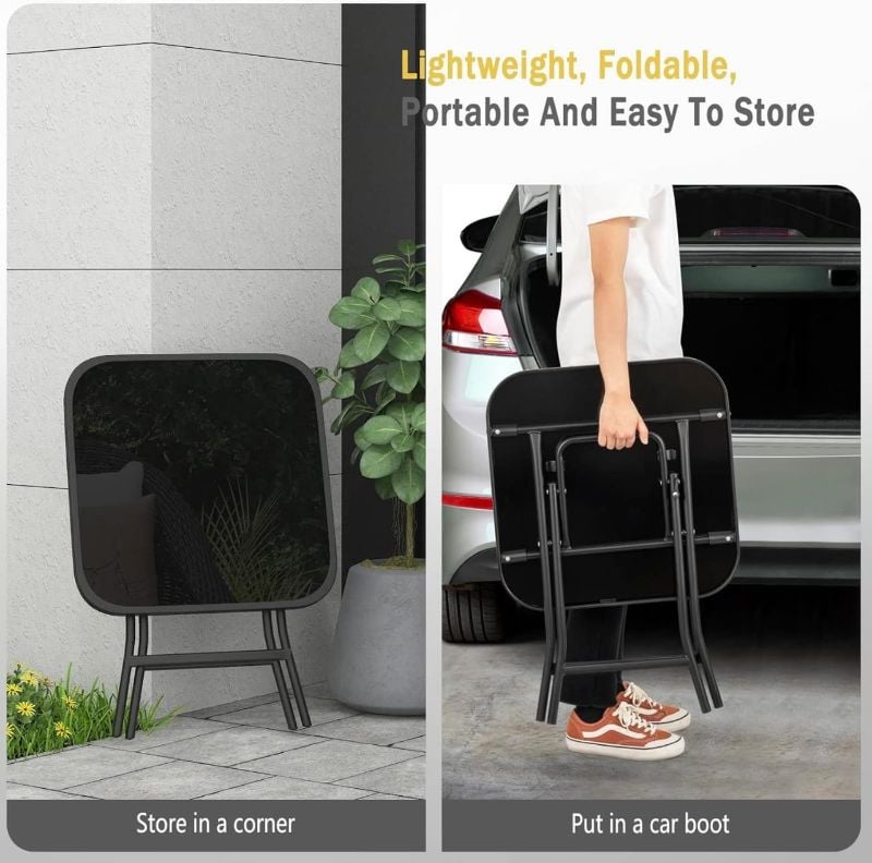 Table Pliable
Vitrée/Noir