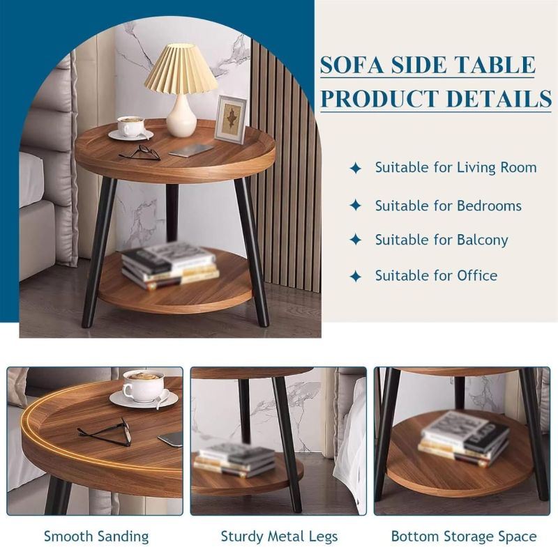 Table de nuit ronde
En bois d'imitation moderne