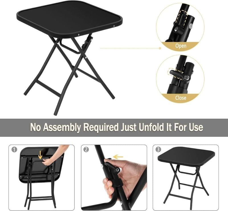 Table Pliable
Vitrée/Noir