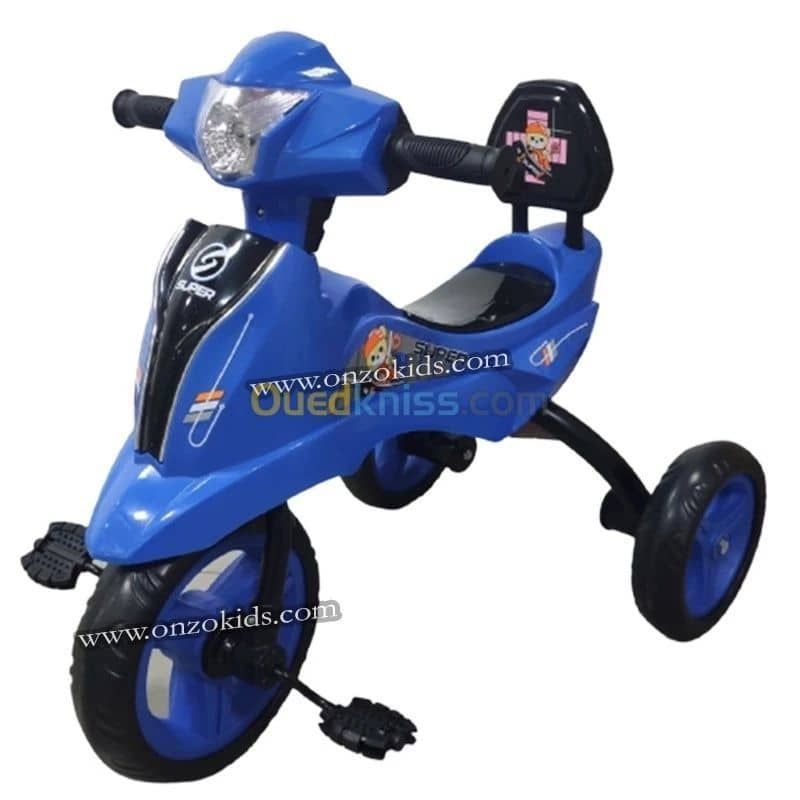 Vélo Tricycle Pour Enfant
2-6 ans ( avec pile )
.Musique intégrée