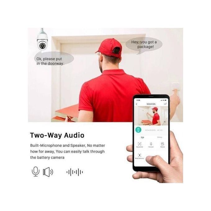 Caméra de sécurité
Avec Vision Nocturne Sans Fil Hd