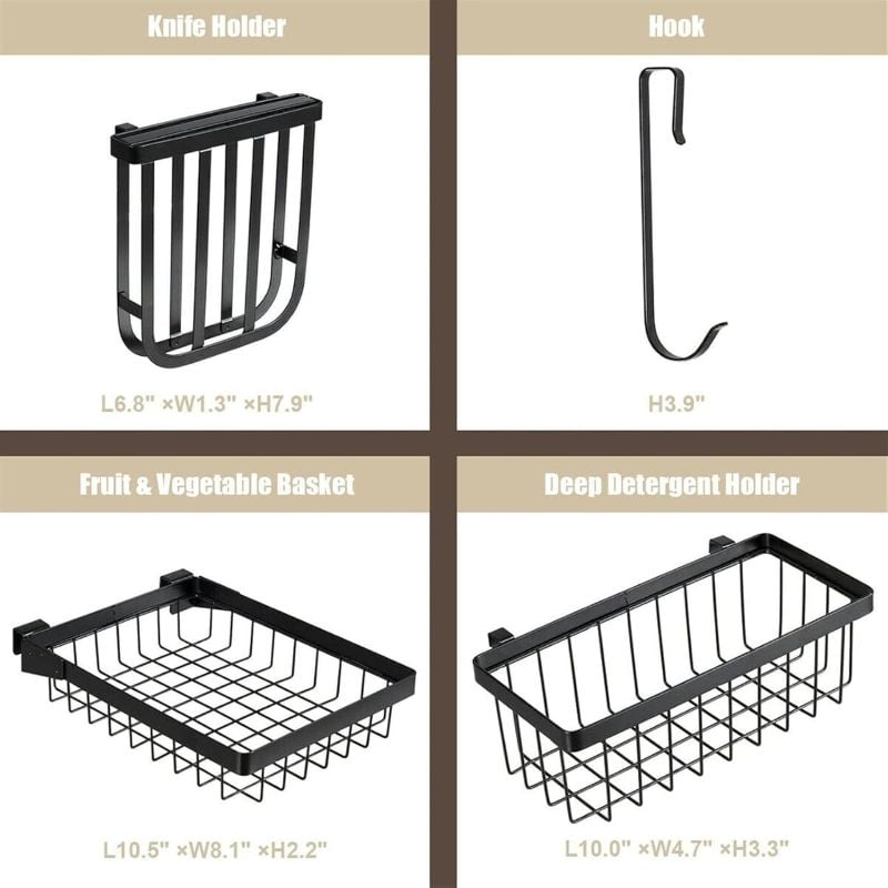 Étagères De Cuisine
En Acier Inoxydable Avec Crochets Porte-Ustensiles Pour Comptoir De Cuisine