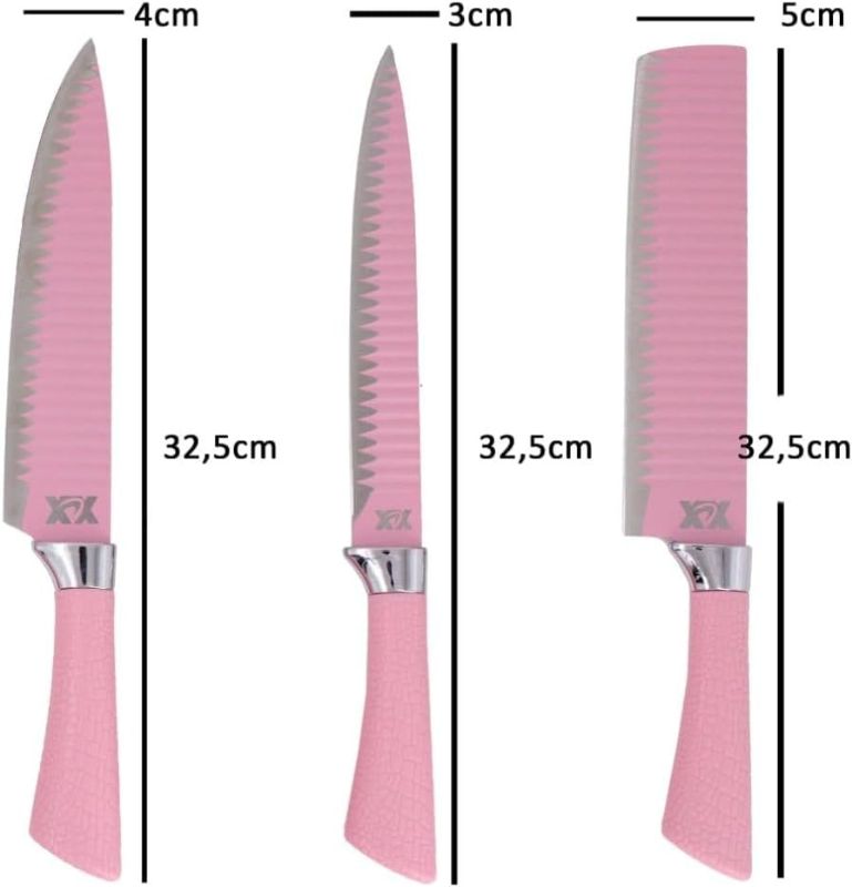 Ensemble de 8 couteaux de cuisine
pour barbecue avec griffe et aiguiseur