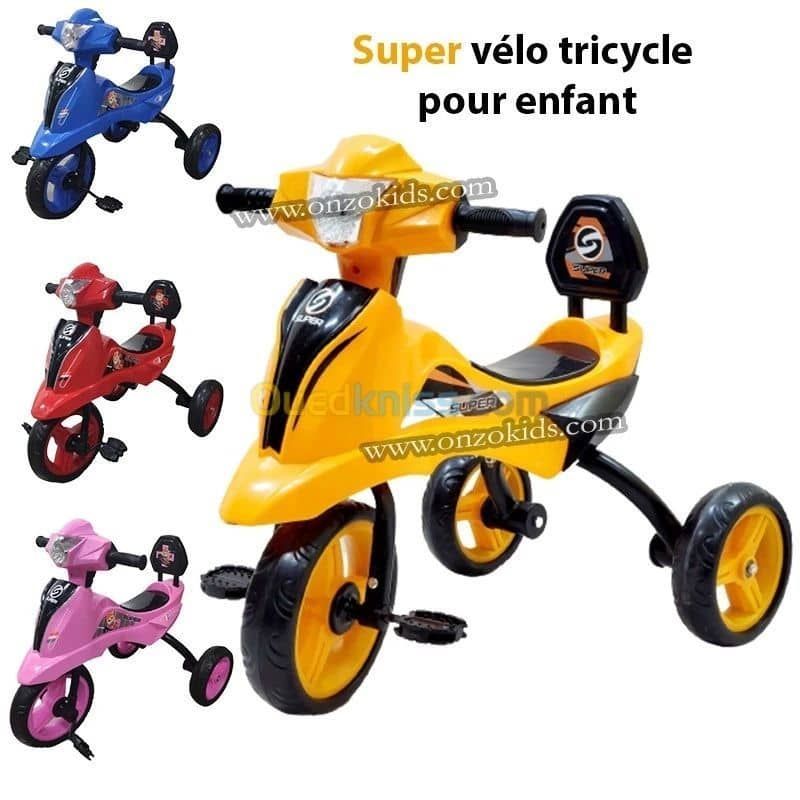 Vélo Tricycle Pour Enfant
2-6 ans ( avec pile )
.Musique intégrée