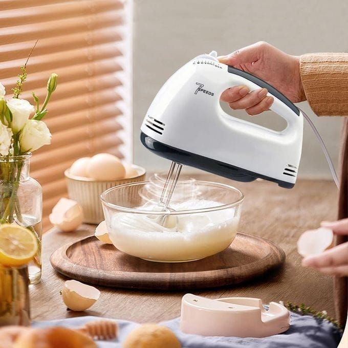Batteur à Main
7 Vitesses Pour Cuisine, œuf, Gâteaux, Glace
