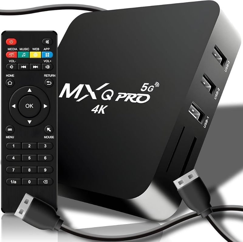 Box TV Android avec télécommande TV
Avec processeur Quad-Core 2,4 GHz