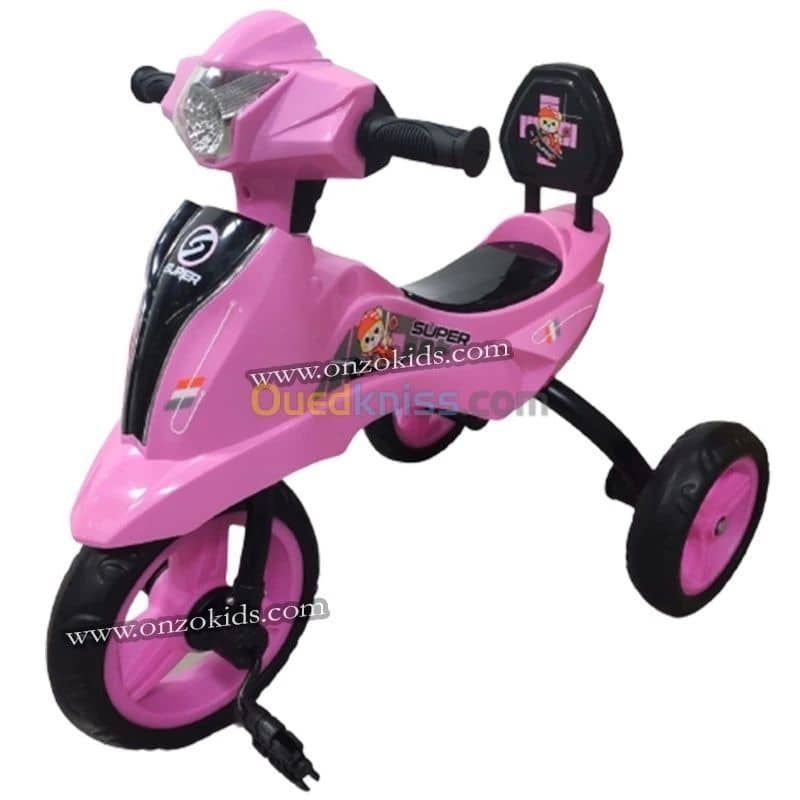 Vélo Tricycle Pour Enfant
2-6 ans ( avec pile )
.Musique intégrée