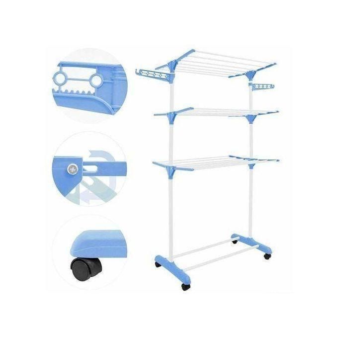 Porte-serviettes pliant amovible 
à roulettes