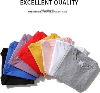 LOT de 3 T-shirts Manches Courtes
Homme Femme Estival et décontracté, en coton
