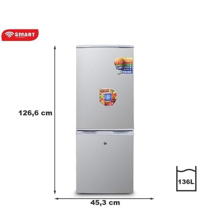 SMART TECHNOLOGY Réfrigérateur Combiné
STCB-185H - 136 L - Argent