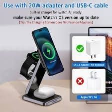 CHARGEUR MAGNETIQUE PIABLE 3 EN 1
SANS FIL