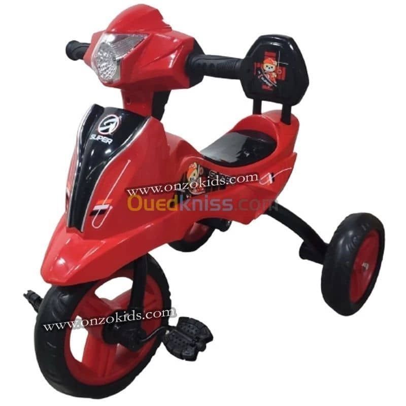 Vélo Tricycle Pour Enfant
2-6 ans ( avec pile )
.Musique intégrée