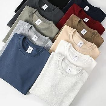 LOT de 3 T-shirts Manches Courtes
Homme Femme Estival et décontracté, en coton