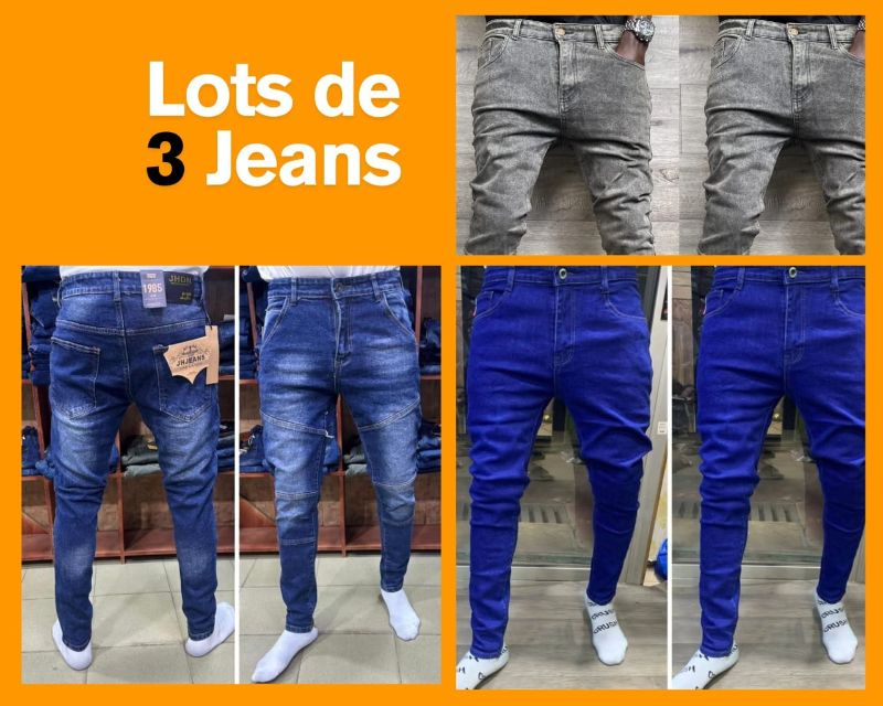 Lot De 3 Jeans Fashion
New Design