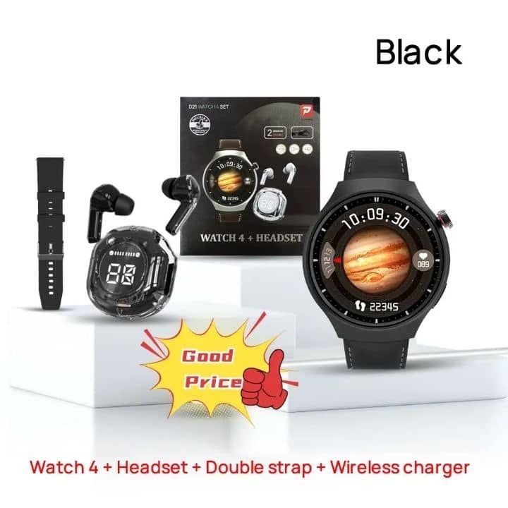 montre connectée D21 Watch 4 + Écouteurs Sans Fil 🎧 
TOP COMPLET