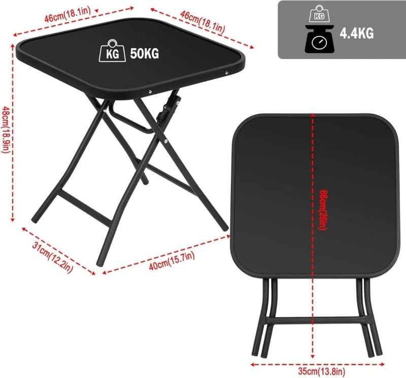 Table Pliable
Vitrée/Noir