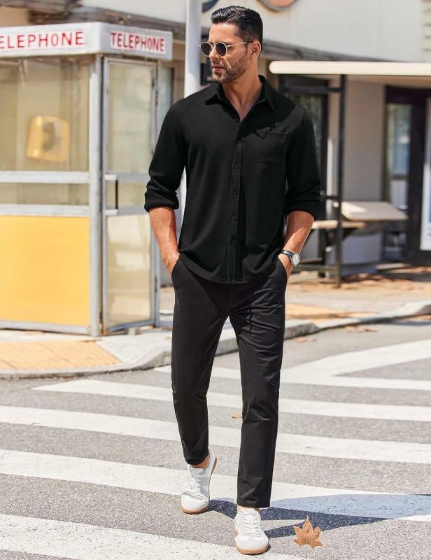 Chemise de luxe  manches longues pour homme