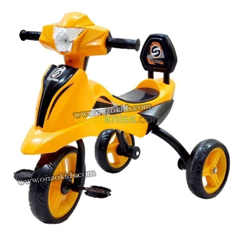 Vélo Tricycle Pour Enfant
2-6 ans ( avec pile )
.Musique intégrée