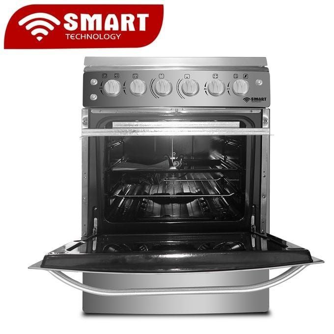 SMART TECHNOLOGY Gazinière 4 Feux Avec Four
Allumage Automatique - STC-6060C - Inox - Garantie 3 Mois