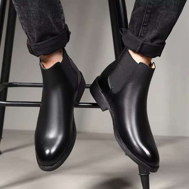 BOTTES DE MODE POINTURE EN CUIR