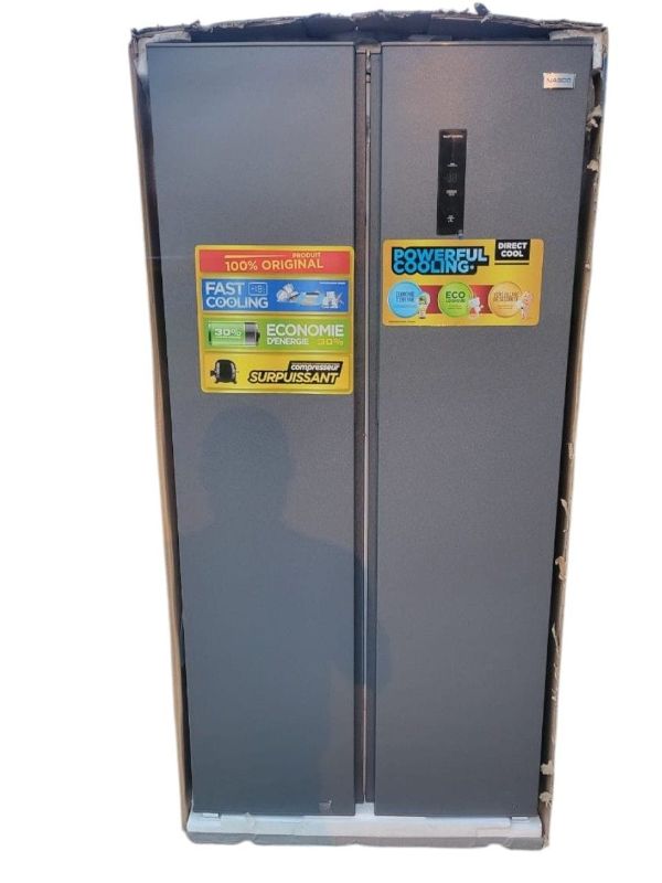 NASCO REFRIGERATEUR AMERICAIN DEUX PORTES
400 LT GRIS FONCE- FAST COOLING - SNASF2-62
Garantie : 06 Mois