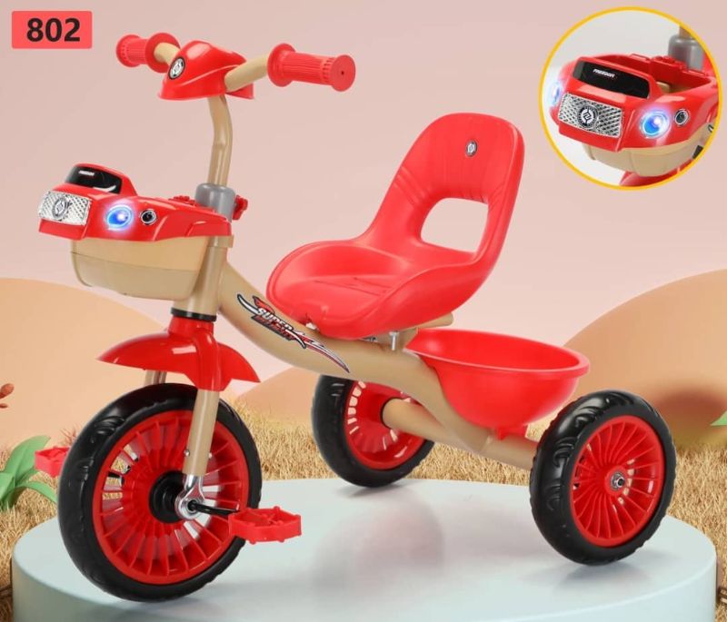 Tricycle Avec Poussette pour Enfant Jusqu'a 4ans