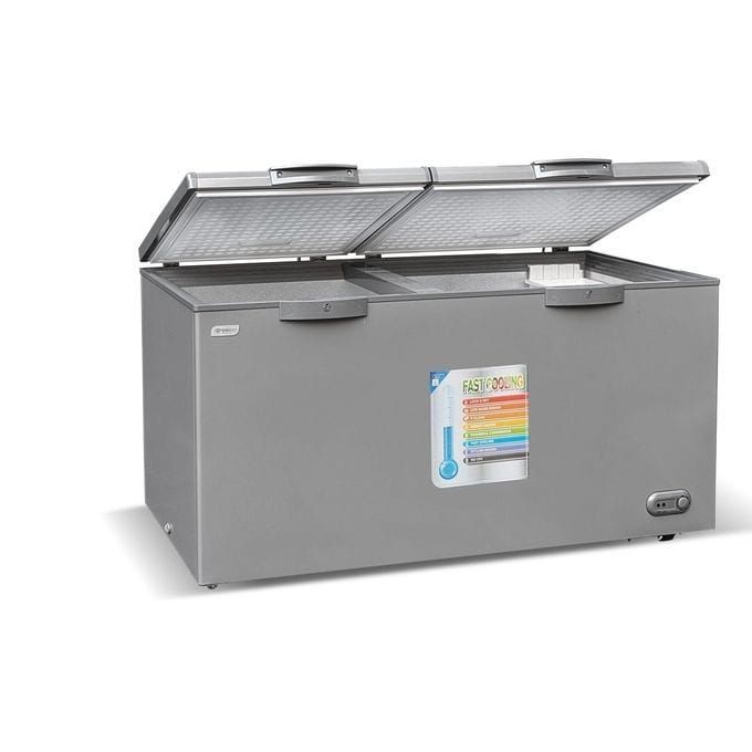 SMART TECHNOLOGY Congélateur Horizontal
2 Battants Avec Clef - STCC-550 - 423 Litres - GRIS