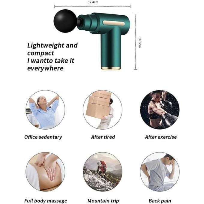 Pistolet Massage
6 Vitesses - Massage électrique - Vert