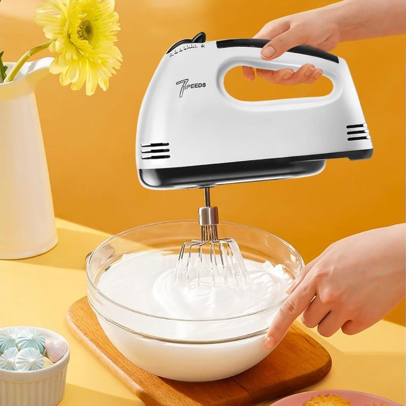 Batteur à Main
7 Vitesses Pour Cuisine, œuf, Gâteaux, Glace