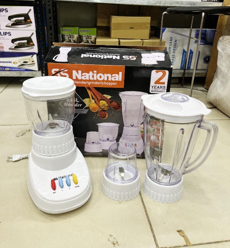 National 3 in 1 Juicer Blender Machine - Latest Technology Imported Juicer Machine - Juicer Machine Full Set For Home