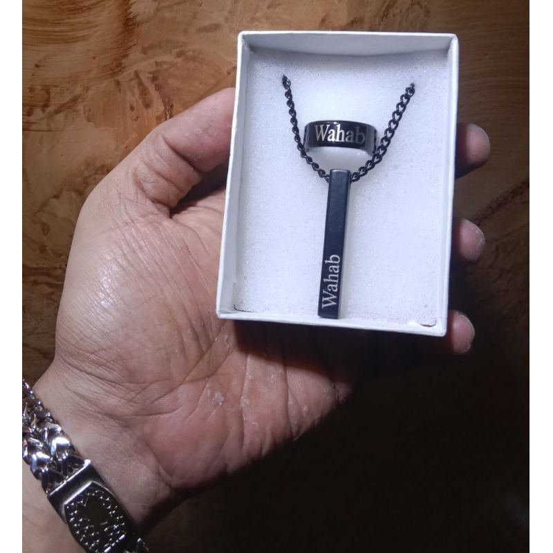 3D BAR NECKLACE + RING SET