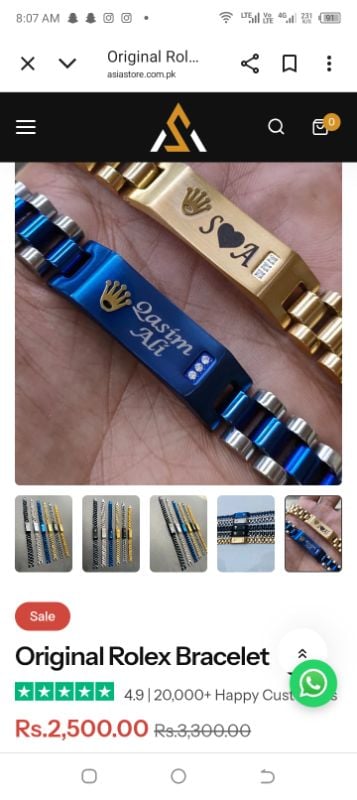 MENS ORIGINAL ROLEX BRECELET