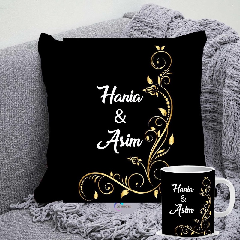 Customized Pillow and Mug Deal