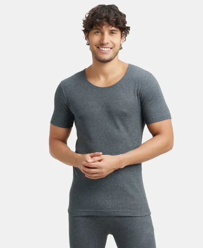 #2400 Super Combed Cotton Rich Half Sleeved Thermal Undershirt with StayWarm Technology Menswear