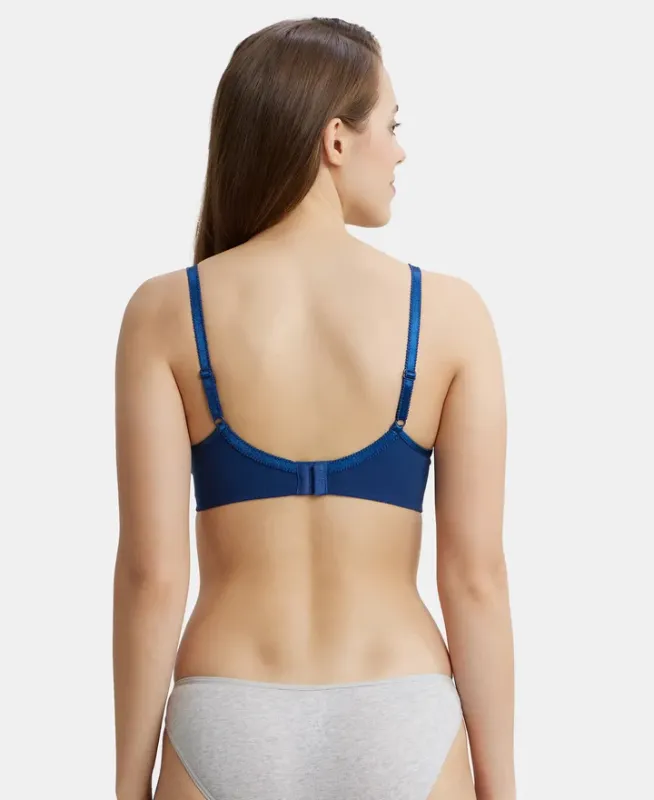 Wirefree Non Padded Super Combed Cotton Elastane Stretch Medium Coverage Cross Over Everyday Bra #1242 Women