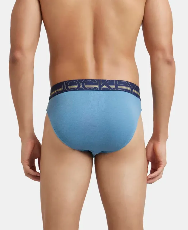 #US17 Super Combed Cotton Rib Solid Brief with Ultrasoft Waistband Menswear