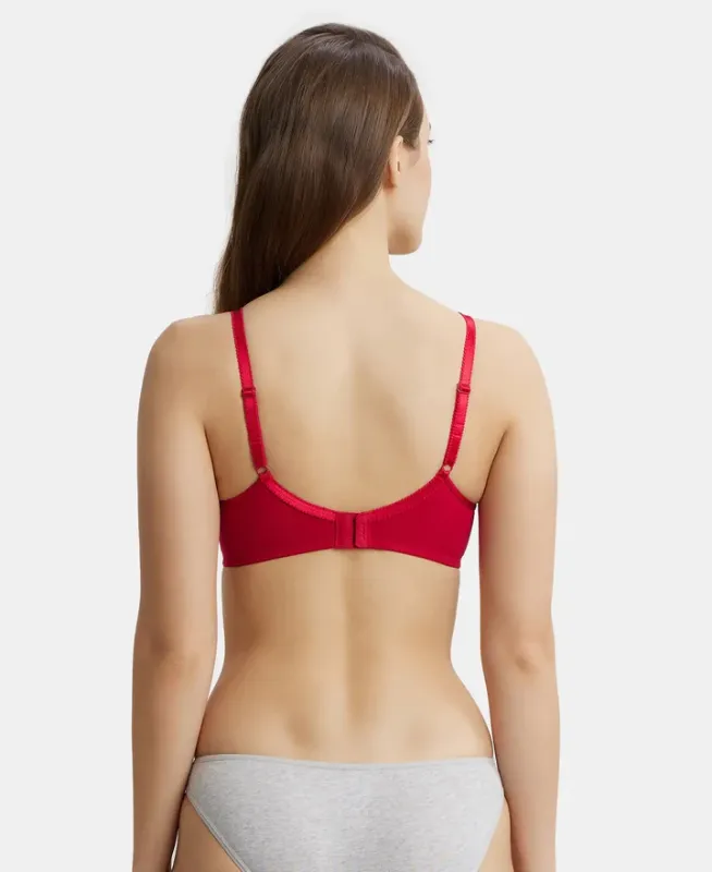 Wirefree Non Padded Super Combed Cotton Elastane Stretch Medium Coverage Cross Over Everyday Bra #1242 Women