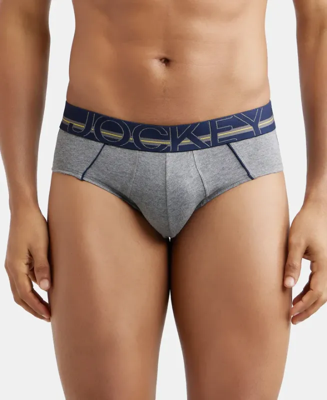 #US14 Super Combed Cotton Solid Brief with Ultrasoft Waistband Menswear