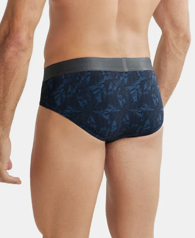 #IC29 Tactel Microfiber Elastane Stretch Printed Brief with Moisture Move Properties Menswear