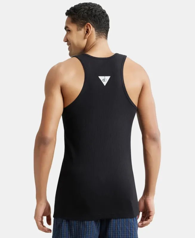 #9922 Super Combed Cotton Rib Round Neck with Racerback Gym Vest Menswear