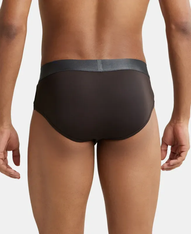 #IC27 Tactel Microfiber Elastane Stretch Solid Brief with Moisture Move Properties Menswear
