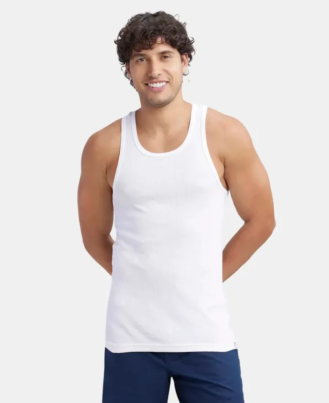 #9922 Super Combed Cotton Rib Round Neck with Racerback Gym Vest Menswear