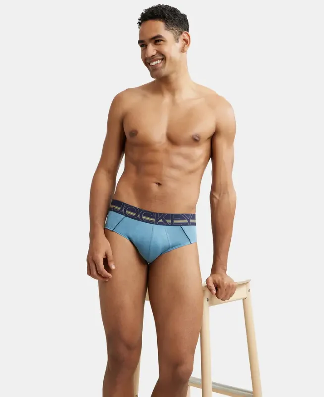 #US14 Super Combed Cotton Solid Brief with Ultrasoft Waistband Menswear