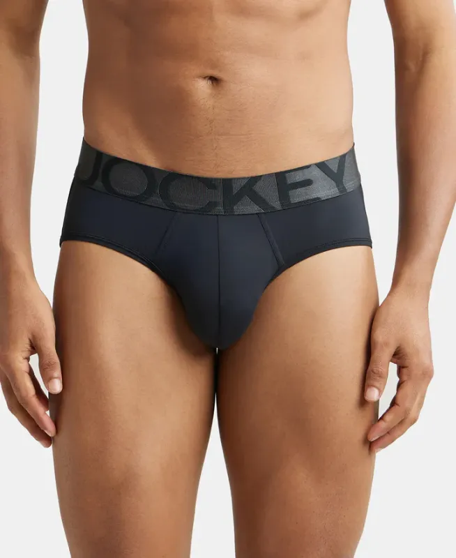 #IC27 Tactel Microfiber Elastane Stretch Solid Brief with Moisture Move Properties Menswear