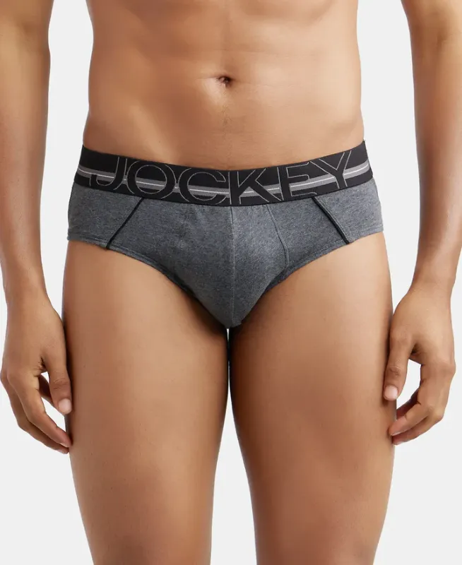 #US14 Super Combed Cotton Solid Brief with Ultrasoft Waistband Menswear