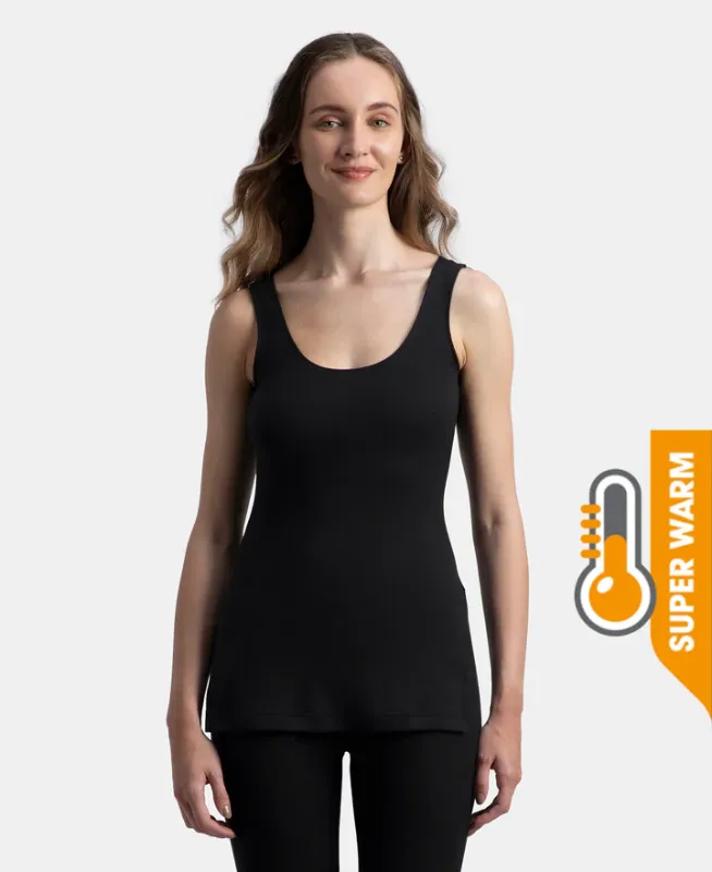 #2547 Super Warm Super Combed Cotton Rich Brushed Fabric Thermal Tank Top with StayWarm Technology Women